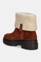 Scarpe Tommy Hilfiger stivaletti alla caviglia in camoscio FAUX FUR SUEDE ROLL-DOWN BOOT FW0FW08158 marrone