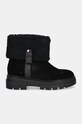 Tommy Hilfiger botki zamszowe FAUX FUR SUEDE ROLL-DOWN BOOT FW0FW08158 czarny NC24