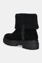 Obuwie Tommy Hilfiger botki zamszowe FAUX FUR SUEDE ROLL-DOWN BOOT FW0FW08158 czarny
