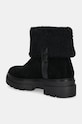 Încălțăminte Tommy Hilfiger cizme din piele intoarsa FAUX FUR SUEDE ROLL-DOWN BOOT FW0FW08158 negru