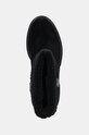 Tommy Hilfiger cizme din piele intoarsa FAUX FUR SUEDE ROLL-DOWN BOOT negru FW0FW08158