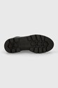 Tommy Hilfiger cizme de piele BICOLOR LEATHER LACE-UP FW0FW08160 negru
