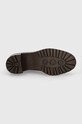 Tommy Hilfiger sztyblety skórzane FLAG MID HEEL LEATHER CHELSEA FW0FW08163 brązowy