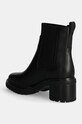 Cipők Tommy Hilfiger bőr bokacsizma FLAG MID HEEL LEATHER CHELSEA FW0FW08163 fekete
