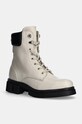 Шкіряні черевики Tommy Hilfiger LACE-UP BIKER LEATHER без утеплення білий FW0FW08167