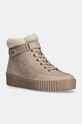 Замшевые ботинки Tommy Hilfiger FAUX FUR NUBUCK LOW LACE-UP замш бежевый FW0FW08172