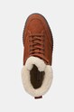 Замшевые ботинки Tommy Hilfiger FAUX FUR NUBUCK LOW LACE-UP коричневый FW0FW08172