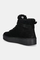 Взуття Замшеві черевики Tommy Hilfiger FAUX FUR NUBUCK LOW LACE-UP FW0FW08172 чорний