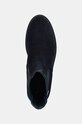 Черевики з нубуку Tommy Hilfiger FLAG SUEDE LOW CHELSEA темно-синій FW0FW08176