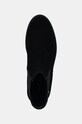 Nubukové chelsea čižmy Tommy Hilfiger FLAG SUEDE LOW CHELSEA čierna FW0FW08176
