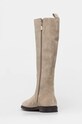 Obuv Semišové čižmy Tommy Hilfiger FLAG SUEDE LONG BOOT ZIP FW0FW08178 béžová