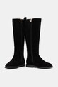 Взуття Замшеві чоботи Tommy Hilfiger FLAG SUEDE LONG BOOT ZIP FW0FW08178 чорний