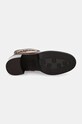 Tommy Hilfiger botki skórzane TH CHAIN LEATHER MID HEEL BOOTIE FW0FW08183 brązowy