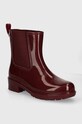 Gumijasti škornji Tommy Hilfiger FLAG RAINBOOT bordo FW0FW08213