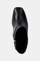 Tommy Hilfiger cizme de piele TH CHAIN HIGH HEEL BOOTIE negru FW0FW08241
