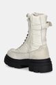Obuwie Tommy Hilfiger botki BIKER LEATHER MIX LACE-UP FW0FW08246 biały