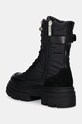 Obuwie Tommy Hilfiger botki BIKER LEATHER MIX LACE-UP FW0FW08246 czarny