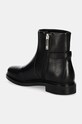 Obuwie Tommy Hilfiger botki skórzane TH CHAIN LEATHER LOW BOOTIE FW0FW08251 czarny