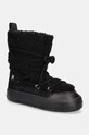 Апрески Tommy Hilfiger LACE-UP FAUX SHEARLING SNOWBOOT велур черен FW0FW08252