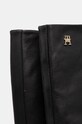Сапоги Tommy Hilfiger HIGH COWBOY HEEL BOOT LEATHER чёрный FW0FW08296