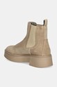 Încălțăminte Tommy Hilfiger botine din piele intoarsa MINIMAL SUEDE CHELSEA FLAG FW0FW08303 bej