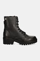 Δερμάτινα workers Tommy Hilfiger CHIC MID HEEL LEATHER LACE-UP FW0FW08305 μαύρο AW24