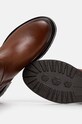 Vysoké čižmy Tommy Hilfiger TH LOGO LEATHER LONG BOOT FW0FW08335 hnedá