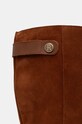 Tommy Hilfiger ghete de piele TH STUD LEATHER MIX LONG BOOT maro FW0FW08341