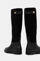 Kožené čižmy Tommy Hilfiger TH STUD LEATHER MIX LONG BOOT FW0FW08341 čierna NC24