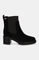 Замшевые ботинки Tommy Hilfiger FLAG MID HEEL SUEDE CHELSEA FW0FW08429 чёрный AW24