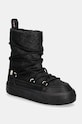 Μπότες χιονιού Tommy Hilfiger LACE-UP MONOGRAM SNOWBOOT συνθετικό μαύρο FW0FW08430