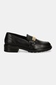 Tommy Hilfiger mokasyny skórzane TH LOGO LEATHER LOAFER FW0FW08257 czarny AW24