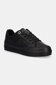 Kožené sneakers boty Tommy Hilfiger ESSENTIAL VULC SNEAKER MONOGRAM imitace kůže černá FW0FW07945