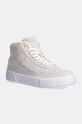 Semišové sneakers boty Tommy Hilfiger SUEDE VULC WINTER SNEAKER HI platforma béžová FW0FW08108