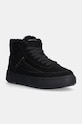 Замшевые кроссовки Tommy Hilfiger SUEDE VULC WINTER SNEAKER HI платформа чёрный FW0FW08108