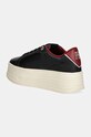 Obuwie Tommy Hilfiger sneakersy TH PLATFORM SNEAKER TRIANGLE FW0FW08115 czarny