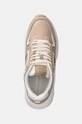 Kožené sneakers boty Tommy Hilfiger CHUNKY FASHION RUNNER béžová FW0FW08129