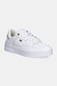Kožené tenisky Tommy Hilfiger ESSENTIAL BASKET SNEAKER nízky biela FW0FW08261