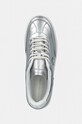 Шкіряні кросівки Tommy Hilfiger TH HERITAGE SNEAKER METALLICS срібний FW0FW08344