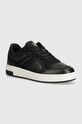 Кроссовки Calvin Klein Jeans BASKET CUPSOLE LOW MIX IN MTL синтетический чёрный YW0YW01462
