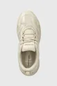 beżowy Calvin Klein Jeans sneakersy RETRO TENNIS LOW LACE MH ML MTL