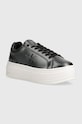 Calvin Klein Jeans sneakers BOLD PLATF LOW LACE LTH ML MTL sintetic negru YW0YW01464