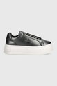 Кроссовки Calvin Klein Jeans BOLD PLATF LOW LACE LTH ML MTL YW0YW01464 чёрный AW24