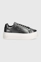 Calvin Klein Jeans sneakers BOLD PLATF LOW LACE LTH ML MTL YW0YW01464 negru AW24