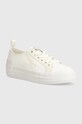 Calvin Klein Jeans tenisi BOLD VULC FLATF LOW LACE MIX MTL Planet friendly alb YW0YW01465
