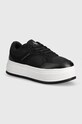 Αθλητικά Calvin Klein Jeans BOLD PLATF LOW LACE MIX IN MTL συνθετικό μαύρο YW0YW01471