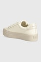 Obuv Kožené tenisky Calvin Klein Jeans VULC FLATFORM LACEUP LTH YW0YW01474 béžová