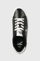 czarny Calvin Klein Jeans sneakersy skórzane VULC FLATFORM LACEUP LTH