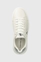 Кожаные кроссовки Calvin Klein Jeans CHUNKY CUPSOLE LACEUP LTH ML MTL белый YW0YW01476