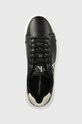 Шкіряні кросівки Calvin Klein Jeans CHUNKY CUPSOLE LACEUP LTH ML MTL чорний YW0YW01476